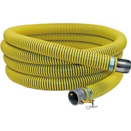 APACHE 2-1/2" x 20' Fertilizer Solution Suction / Discharge Hose Assembly w/Cam Lock and King Nipple 98128257
